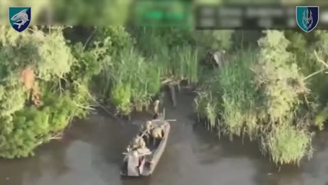 🚤💥 Ukraine Russia War | Ukrainian Battalion Destroys Russian Boat and Soldiers on Dnipro Isla… | RCF