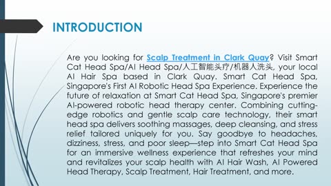 Are you looking for a Scalp Treatment in Clark Quay?