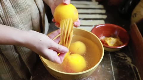 Rustic Peach Pie from the 1820s | Forest Cooking Adventure 2
