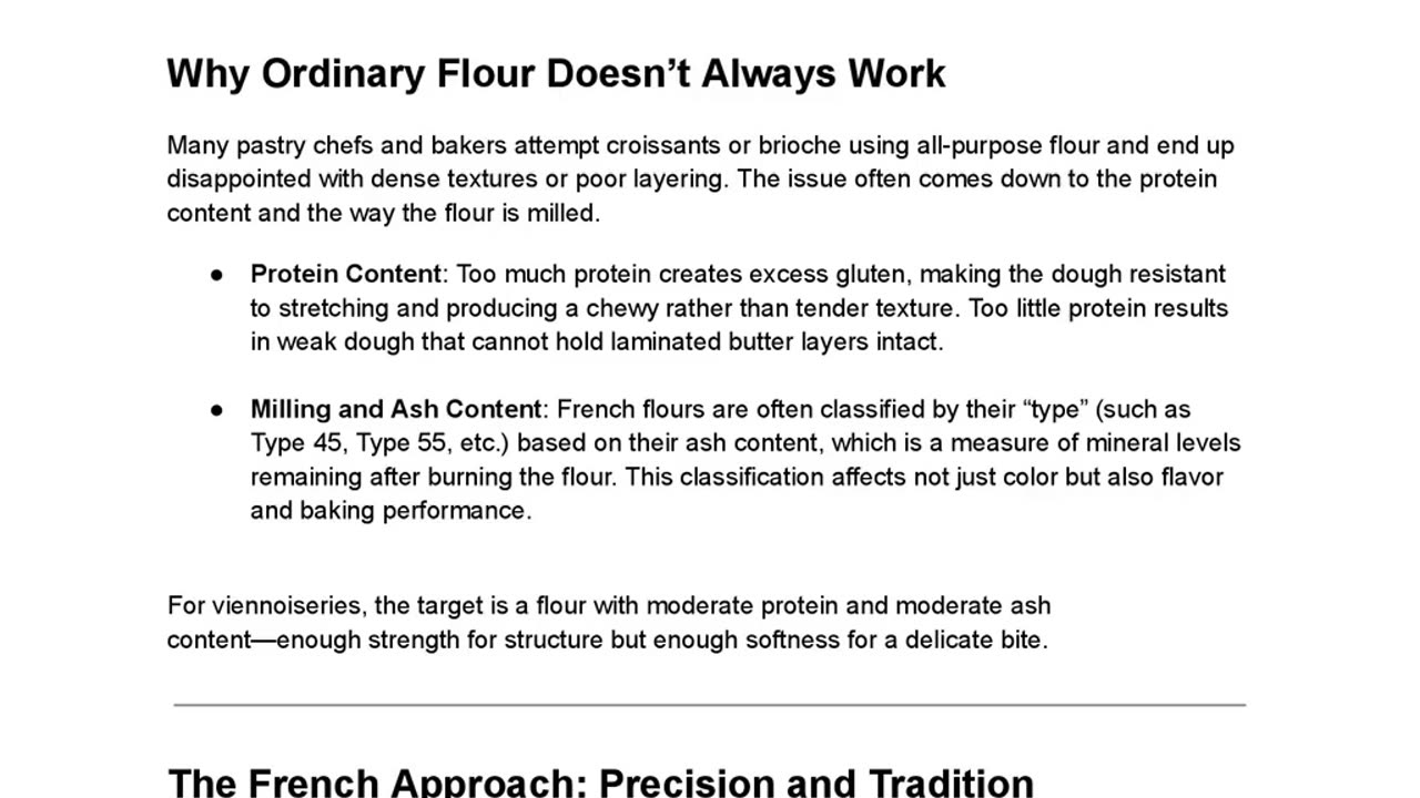 Why Professional Bakers Rely on Special Flours for Classic Viennoiseries