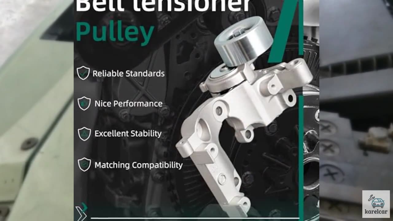 90K-38411 Complete Tensioner Pulley Serpentine Belt Drive Component Kit Fit for