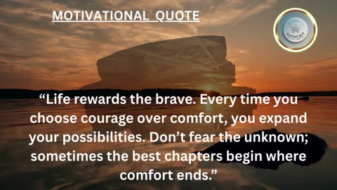 Quote For The Day: Be brave enough to grow 🚀