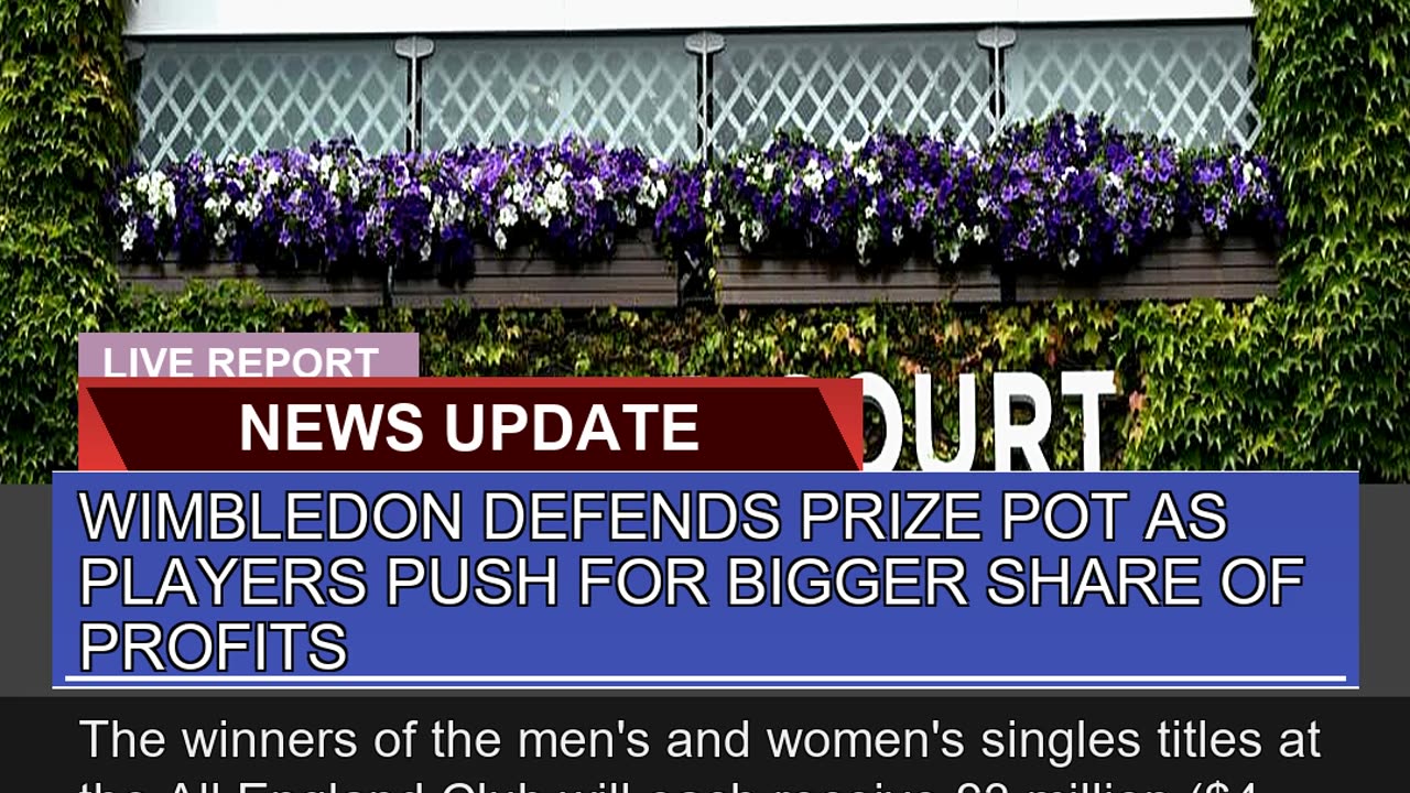 Wimbledon Defends Prize Pot as Players Push for Bi