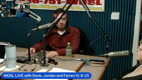 WDSL LIVE with Jordan, Doris and Farren 12-8-25