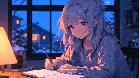 Chill Lofi Music with Cozy bedroom Ambience with study ambience