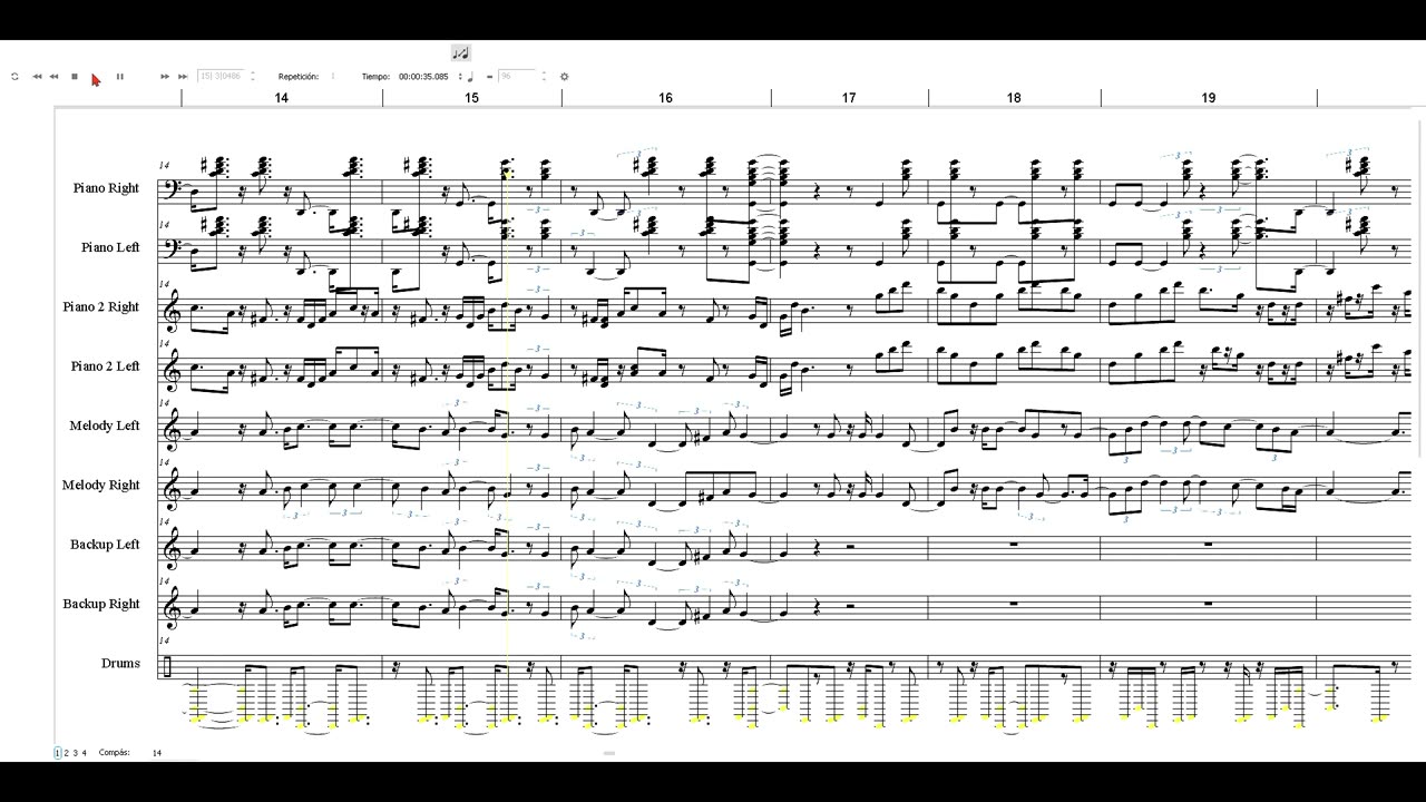 🎼 Oh, Granada / Oh, Pomegranate | Partitura Animada | Día Escolar de la Fruta