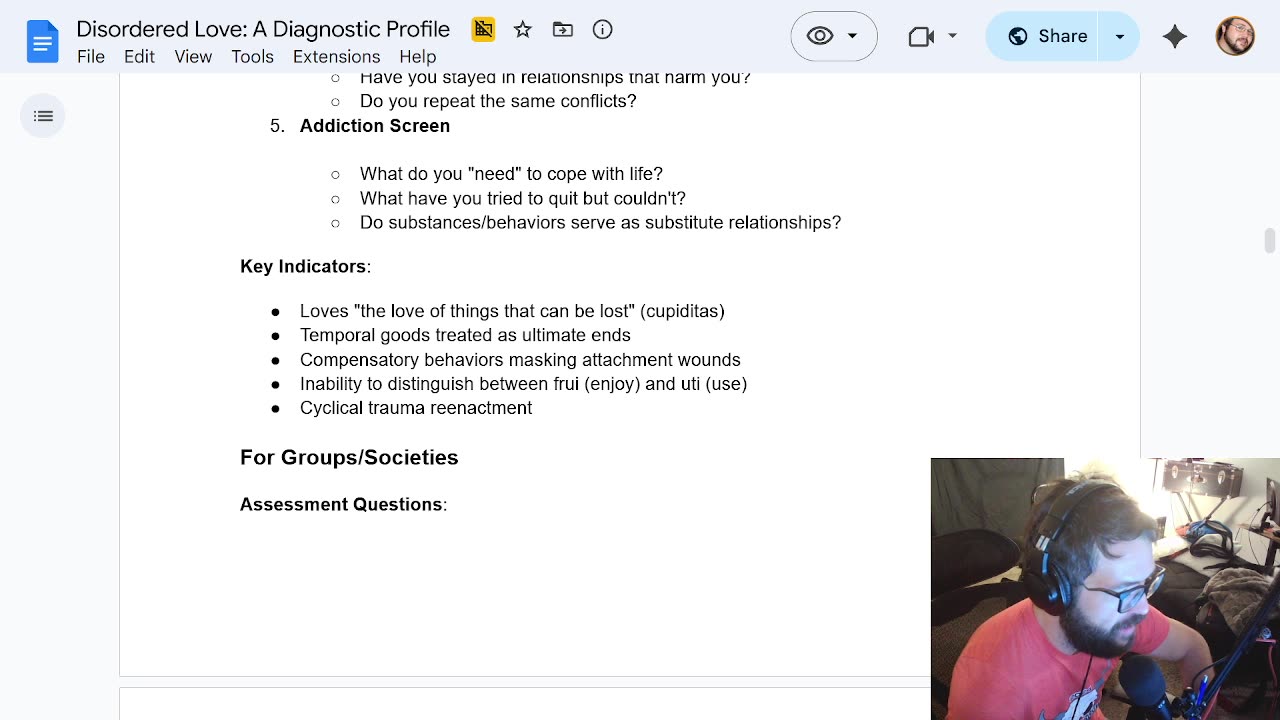 Disordered Love: An Introspective Diagnosis of Rome