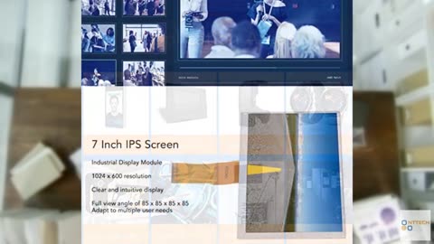 PerGar 7 Inch IPS LCD Screen Full View Angle, Small Monitor, 1024x600 Resolution