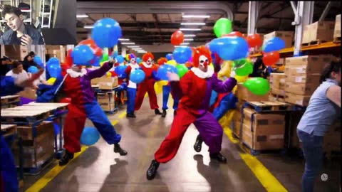 Outtake #2,296 Of The Clowns Roam Around A Warehouse Fake Funny Parody Video
