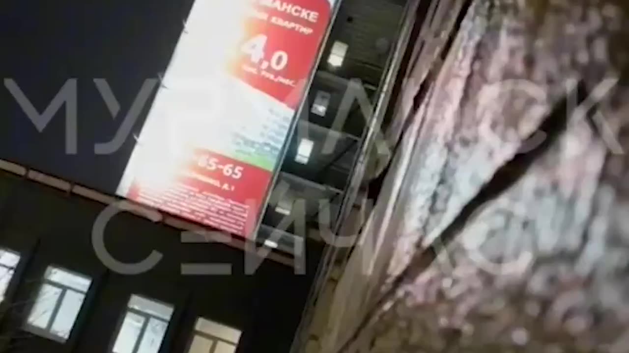 Several shots heard as assailant opens fire from rooftop in Murmansk, Russia.