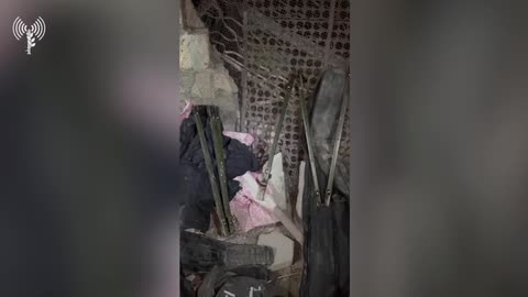 Exploiting the civilian population: A weapons depot belonging to the Hamas terrorist organization
