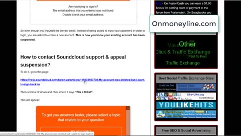 Soundcloud How to Contact Support & Appeal Suspension - Onmoneyline