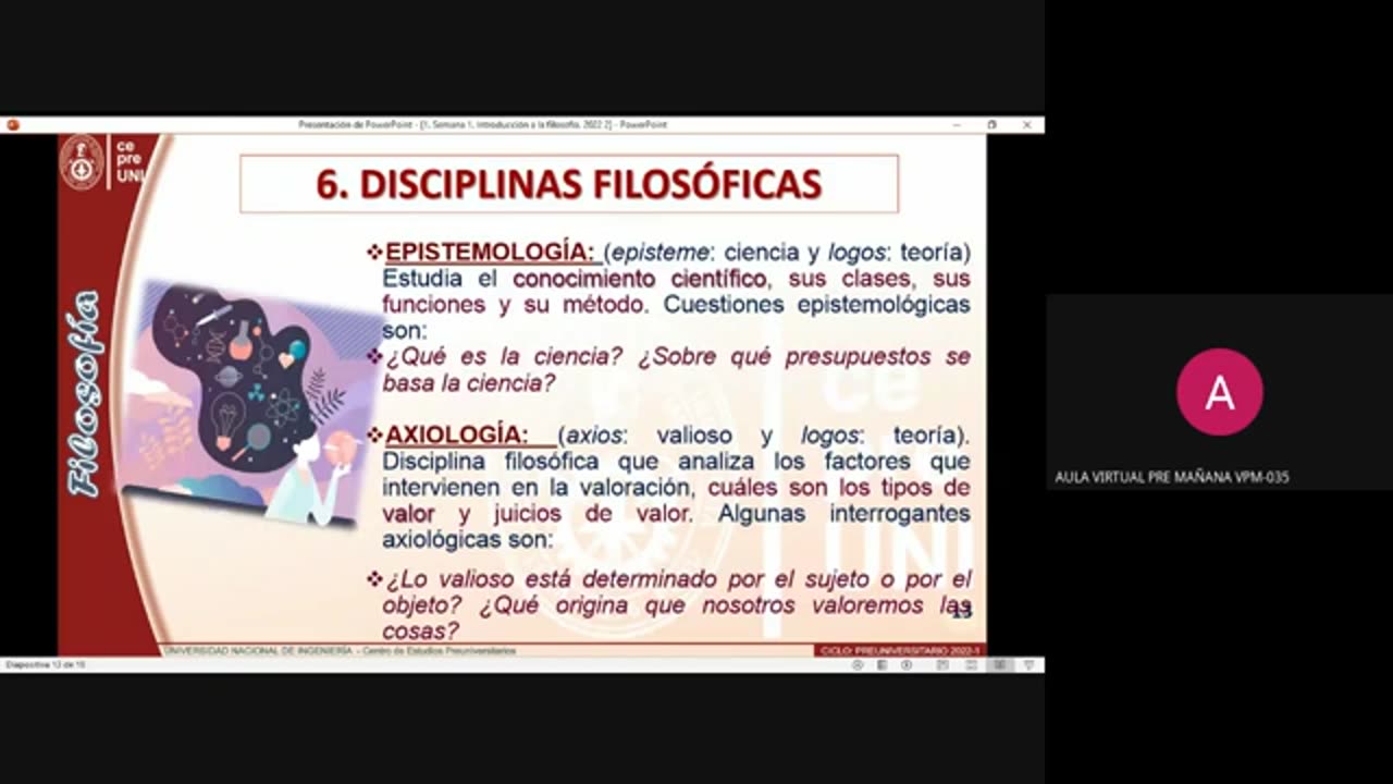 CEPRE UNI 2022 - 1 | Semana 01 | Filosofía