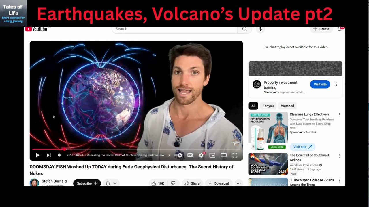 Earthquakes, Volcano’s Update pt2