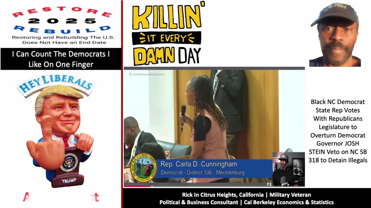 NC State Rep Cunningham Stands Her Ground For Black Americans Over Illegal Aliens