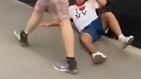 He spit and got hit.