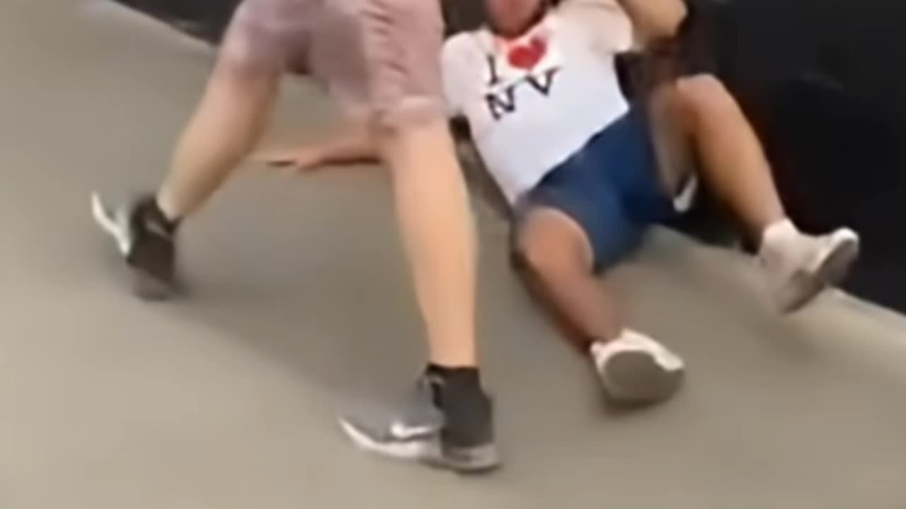 He spit and got hit.