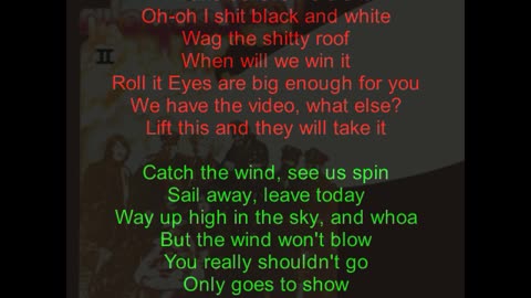 Led Zeppelin II #2 What Is And What Should Never Be (backward lyrics in red)