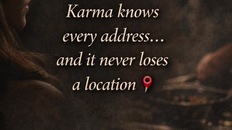 Karma doesn’t guess. It has a GPS 📍