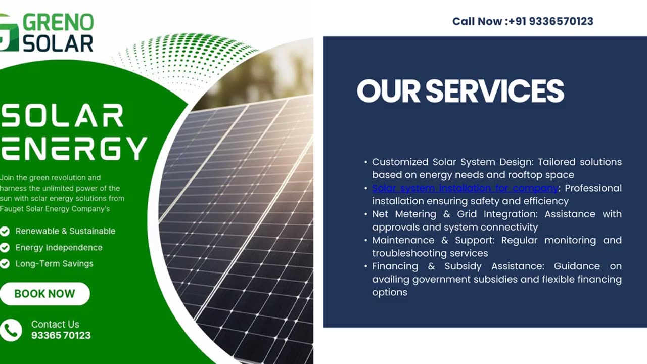 Powering the Future: Solar Installation Proposal for Greno Solar