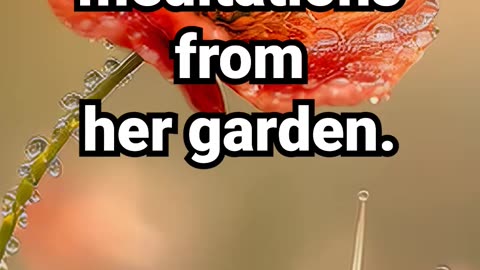 Subscribe for more tiny meditations from her garden #relaxingmusic #meditation #positiveenergy