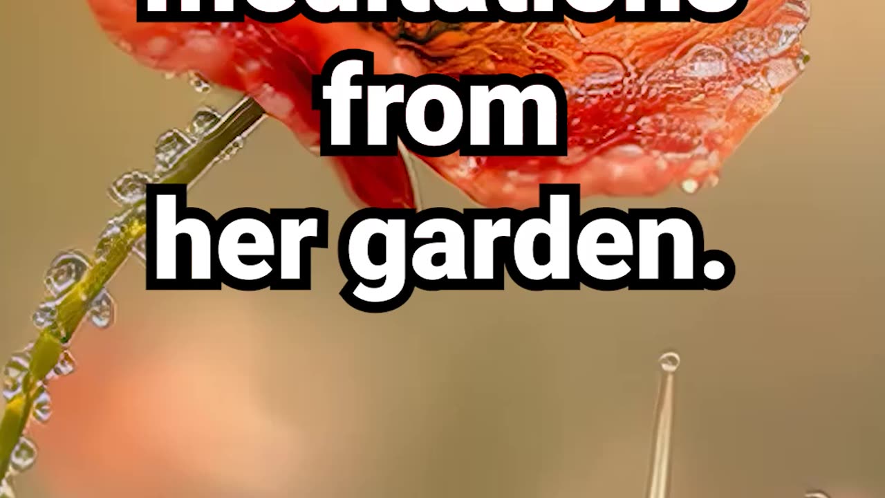 Subscribe for more tiny meditations from her garden #relaxingmusic #meditation #positiveenergy