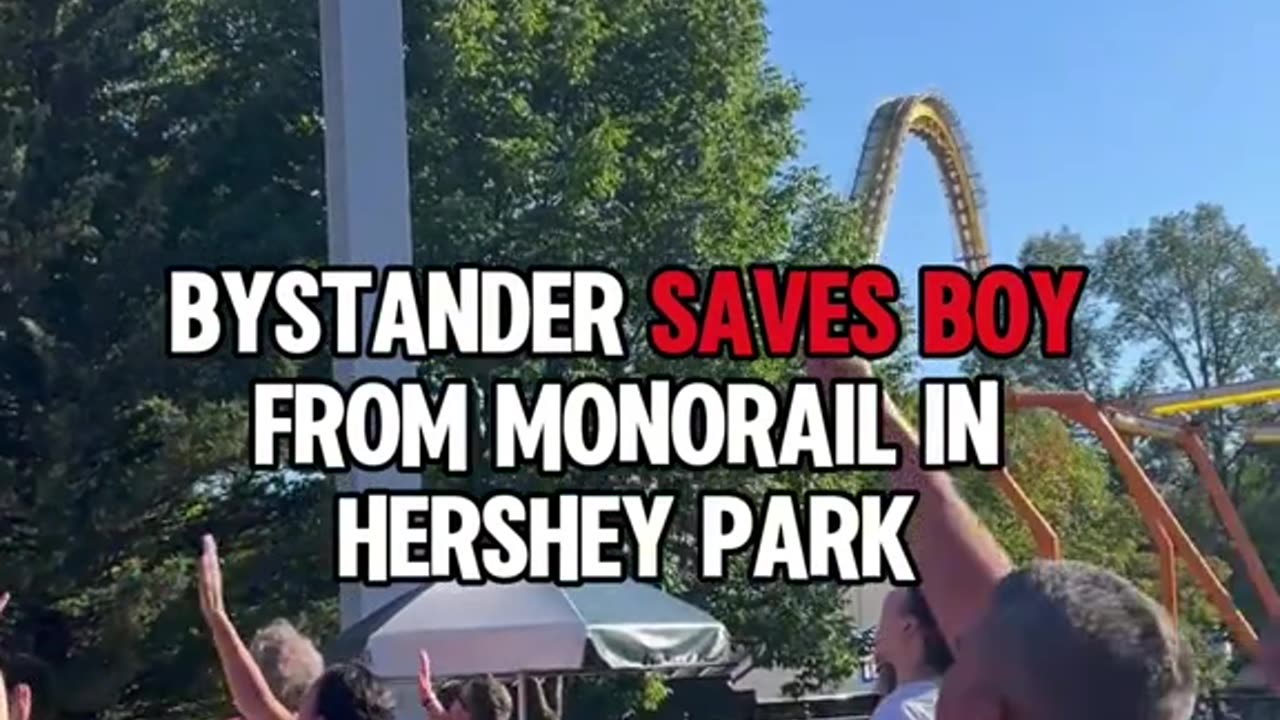 Bystanders saves boy from falling...