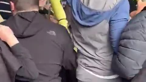 Police arrest peaceful protester
