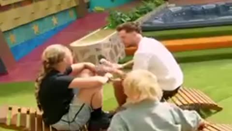 Mickey Rourke calls out the lesbian and gets kicked out of the big brother house