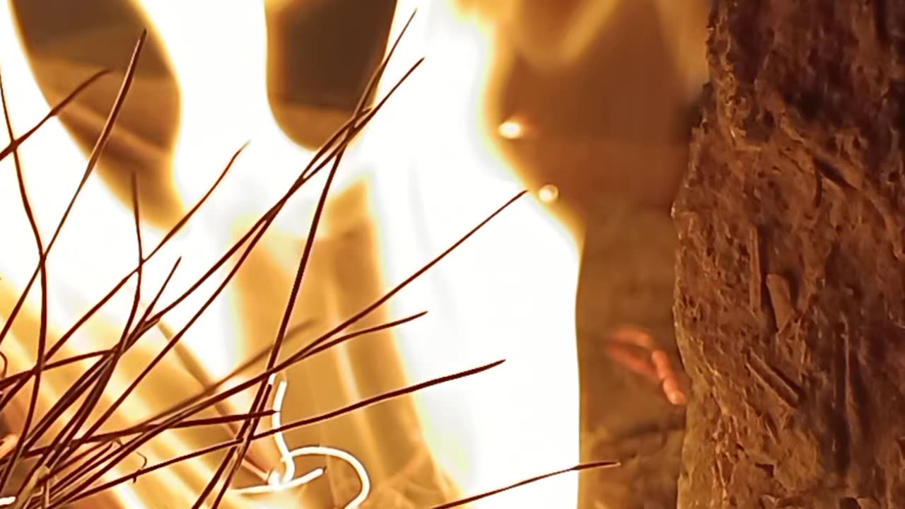 Flames of Fire in the Darkness of Night