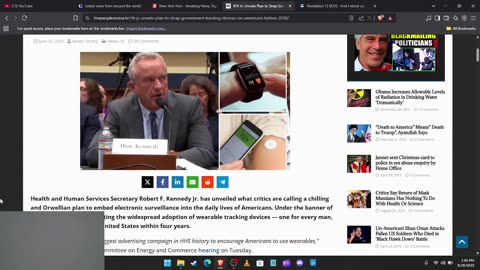 RFK JR'S PLAN HAVE TRACKING DEVICES ON AMERICANS BEFORE 2030 #motb #prophecy #endtimes #lastdays