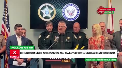 Florida sheriff issues blatant warning to FL protesters