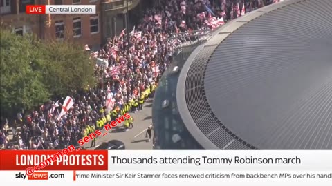 Tens of thousands of people are participating in London in the right-wing rally "Unite the Kingdom" led by far-right activist Tommy Robinson. | * Robinson is an Israeli Agent