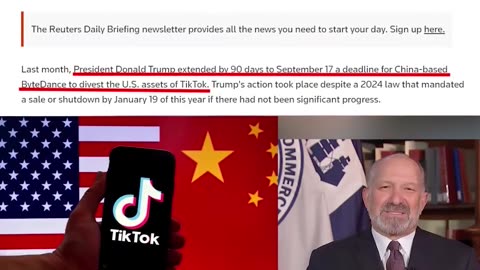 The US Commerce Secretary warns that TikTok will be shut down if the CCP rejects the sale agreement