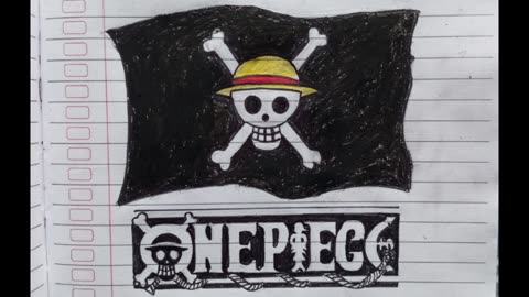 Drawing one piece flag