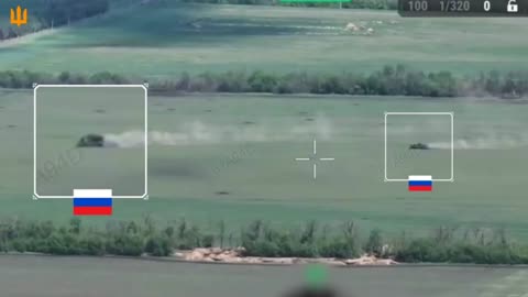Russian Tanks Are Torn Apart While Crossing Open Field