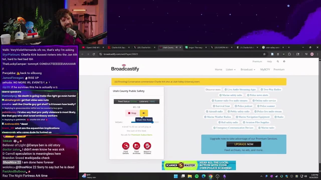 Streamer destiny Charlie Kirk Comments
