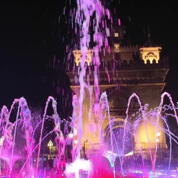 Patuxai Monument at Night!🇱🇦