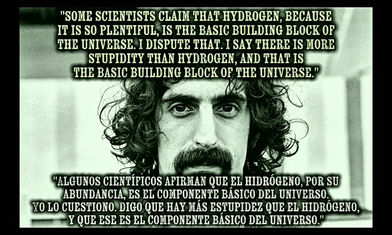 Frank Zappa {1991}The Reality is Invented for You