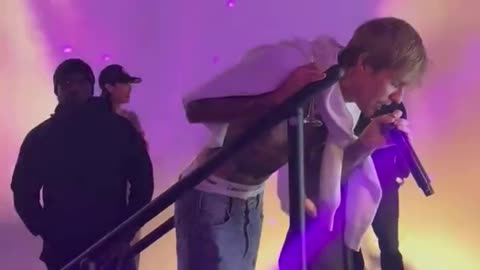 Justing singing while drunk