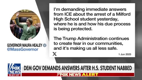 A high school student from Massachusetts is arrested by ICE