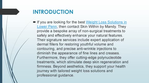 Best Weight Loss Solutions in Lower Penn