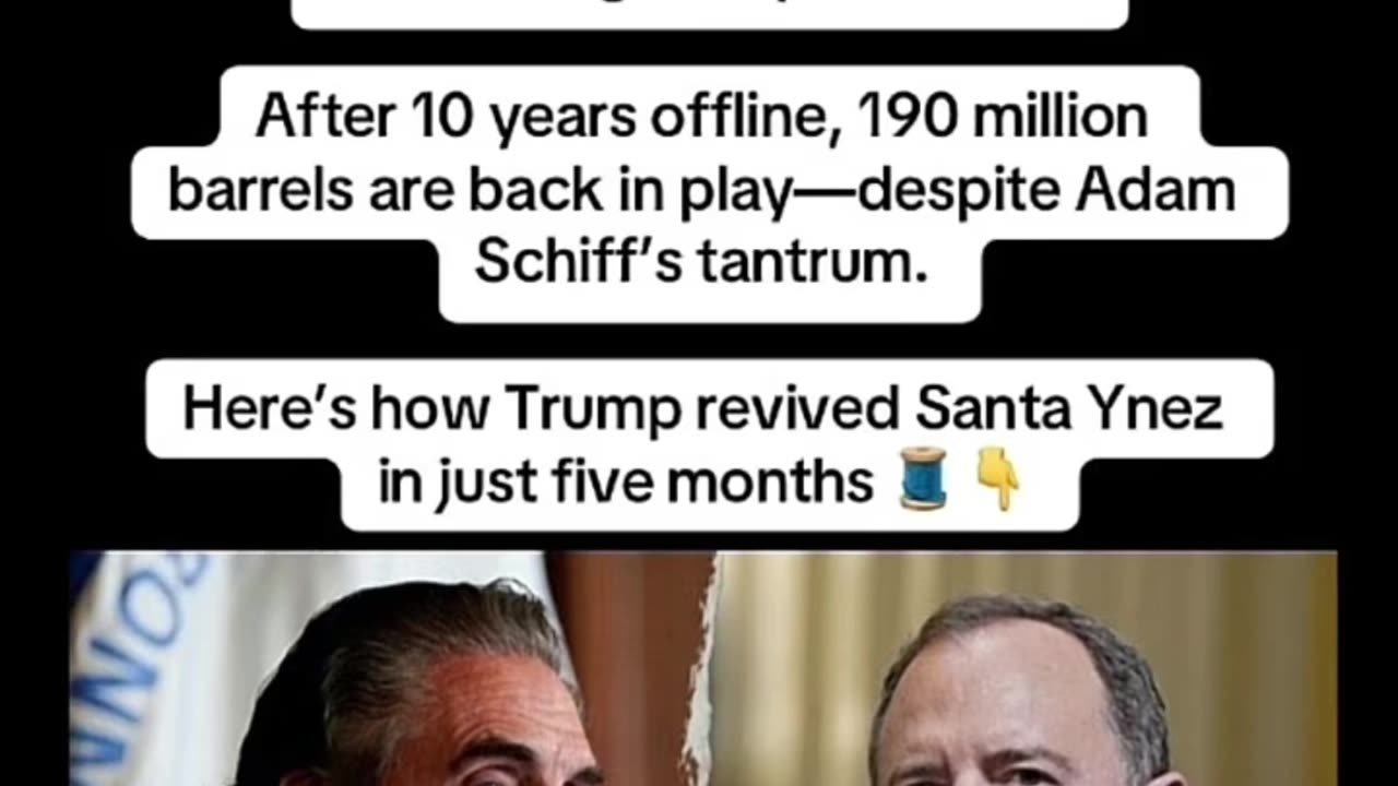 BREAKING⛔️ Trump admin rebuffs Schiff reopens massive Pacific oil reserve capable of 80% of regional production!
