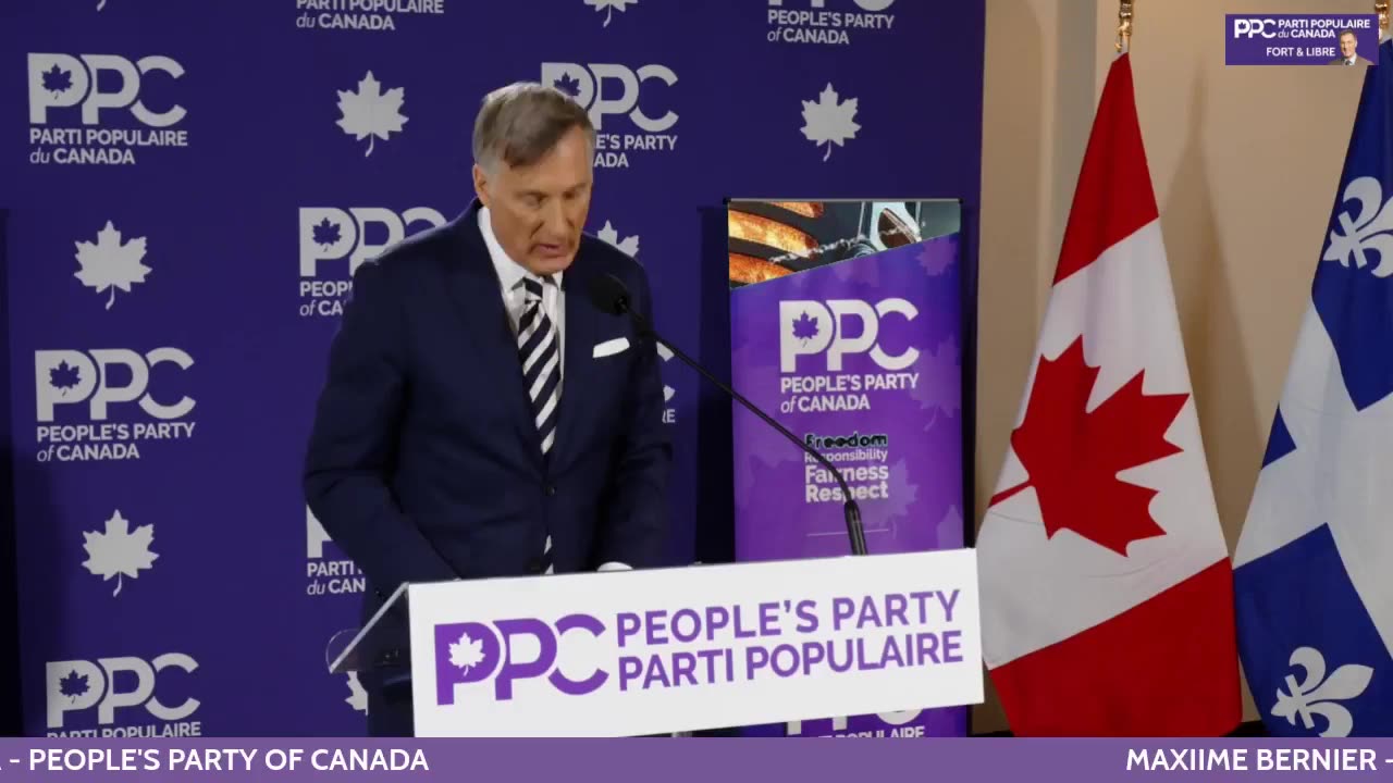 Flashback - LIVE: Conférence de presse de Maxime Bernier