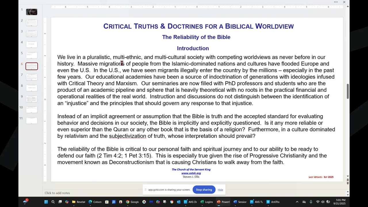 Study 1 – Is the Bible Reliable – Introduction