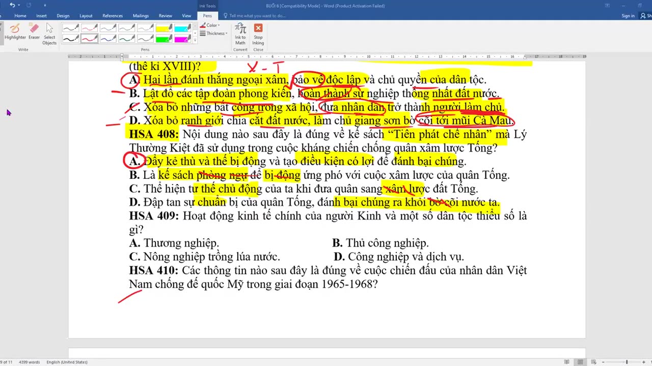 SỬ BUỔI 25 : LUYỆN ĐỀ