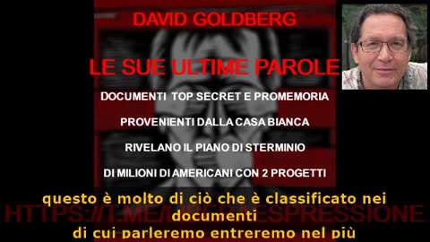 IL PROGETTO DI STERMINIO DI MILIONI DI AMERICANI, REALIZZATO ALLA CASA BIANCA