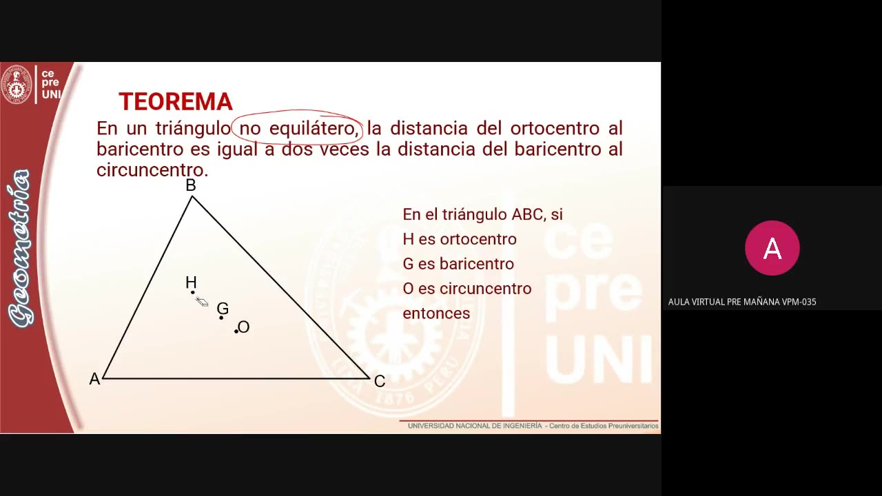 CEPRE UNI 2022 - 1 | Semana 06 | Geometría S1