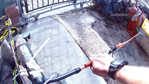 Easily retractable $18 bike kickstand + 1.25 meter flexible driveway marker prevents close passes