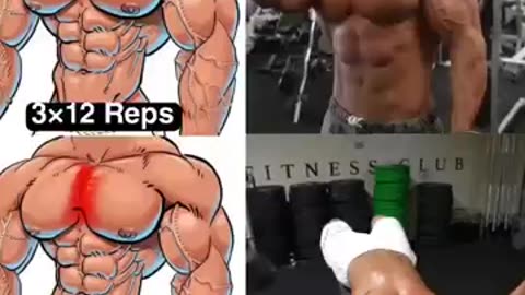 Must Watch: Dumbbell chest Workout !! Quick Home Chest Exercises #chestworkout #